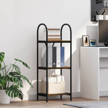 Berkfield Bookshelf Smoked Oak 40 x 30 x 109 cm Engineered wood