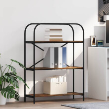 Berkfield Bookshelf Smoked Oak 80 x 30 x 109 cm Engineered wood