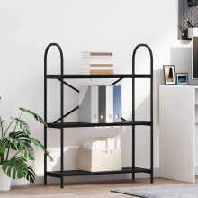Berkfield Bookshelf Black Oak 80 x 30 x 109 cm Engineered wood
