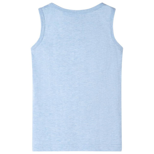 Kids' Tank Top Soft Blue Melange 128 1