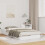 Berkfield Bed Frame White 90 x 190 cm Solid Pine Wood 1