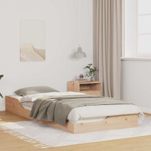 Berkfield Bed Frame Brown 80 x 220 cm Solid Pine Wood