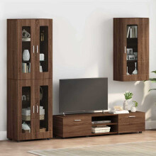Berkfield Wooden Cabinet Brown Oak 50 x 29 x 100 cm Engineered Wood