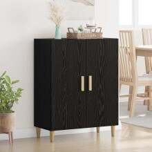 Berkfield Sideboard Black Oak 70 x 34 x 90 cm Engineered Wood