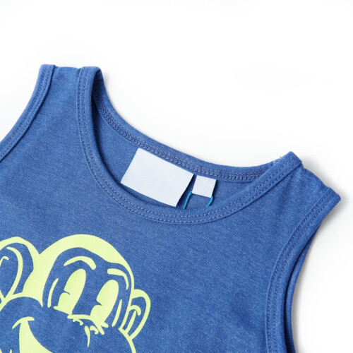 Kids' Tank Top Blue Melange 104 2