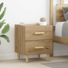 Berkfield Bed Cabinet Artisan Oak 40 x 35 x 47.5cm Engineered Wood