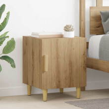 Berkfield Bedside Cabinet Artisan Oak 40 x 40 x 50 cm Engineered Wood