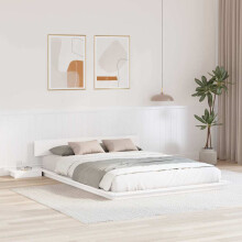 Berkfield Bed Frame White 140 x 200 cm Wood