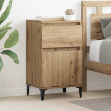 Berkfield Bedside Cabinet with Drawer 2 pcs Artisan Oak 40 x 35 x 70 cm