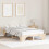 Berkfield Bed Frame Natural 135 x 190 cm Solid Pine Wood 1