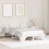 Berkfield Bed Frame White 135 x 190 cm Solid Pine Wood 1