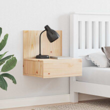 Berkfield Bedside Table Brown 42 x 32.5 x 40 cm Solid pine wood