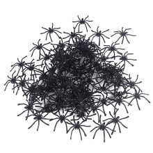 Halloween Spider Decorations 3 Pack Large Black Plastic Spiders Set for Haunted House Instant Spooky Atmosphere
