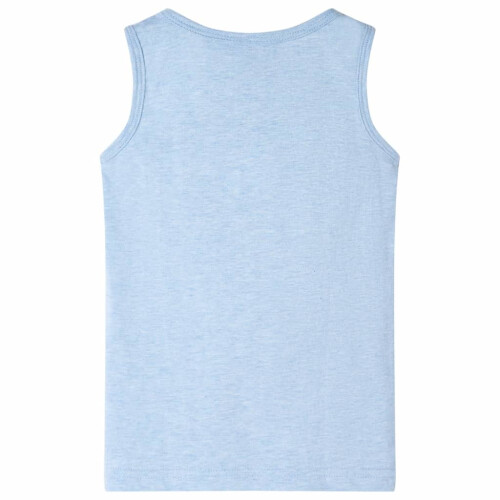 Kids' Tank Top Soft Blue Melange 116 1