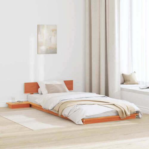 Berkfield Bed Frame Brown 75 x 190 cm Wood