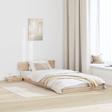 Berkfield Bed Frame Brown 90 x 190 cm Wood