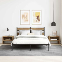 Berkfield Bedside Cabinet 2 pcs Artisan oak 40 x 40 x 30 cm