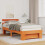 Berkfield Bed Frame with Headboard Wax Brown 80 x 200 cm Solid Pine Wood 1