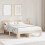 Berkfield Bed Frame with Headboard Natural 150 x 200 cm Solid Pine Wood 1