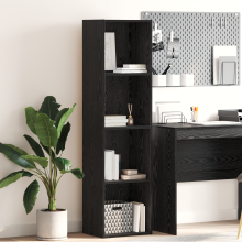 Berkfield Bookshelf Black Oak 40 x 30 x 152 cm Engineered Wood