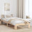 Berkfield Bed Frame with Headboard Natural 90 x 190 cm Solid Pine Wood 1