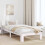 Berkfield Bed Frame with Headboard White 90 x 190 cm Solid Pine Wood 1