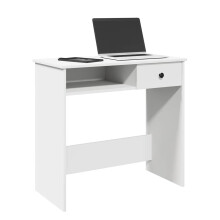 Berkfield Desk White 80x40x75 cm Engineered Wood