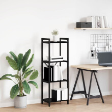 Berkfield Bookshelf Black Oak 40 x 30 x 119 cm Engineered Wood