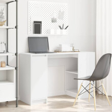 Berkfield Desk White 120x42x76 cm Engineered Wood