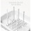 Baby Bottle Drying Rack Organizer with 110 Flip‑Open Design, Compact Travel Friendly Multi‑Compartment 4