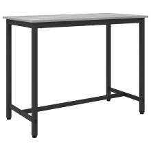 Berkfield Table Grey Sonoma 100 x 50 x 76.5 cm Engineered Wood and Steel
