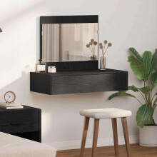 Berkfield Dressing Table Black 83 x 40 x 70 cm Engineered Wood
