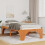 Berkfield Bed Frame Brown 100 x 200 cm Solid Pine Wood 1