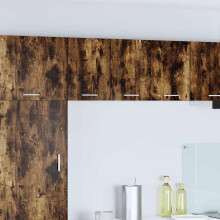 Berkfield Hanging Cabinet 2 pcs Smoked Oak and White 30 x 31 x 40 cm