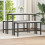 Berkfield Dining Bench 2 pcs White 100 x 32.5 x 49 cm Solid pine wood 1