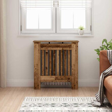 Berkfield Radiator Cover Old Wood 78 x 19 x 81.5 cm Engineered Wood