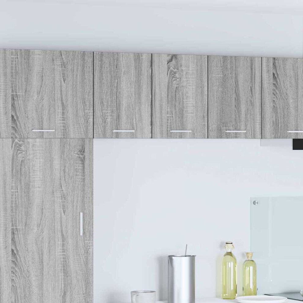 Photos - Kitchen System Berkfield Hanging Cabinet 2 pcs Grey Sonoma and White 30 x 31 x 40 cm White,Grey