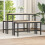 Berkfield Dining Bench Natural 100 x 32.5 x 49 cm Solid pine wood 1