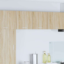 Berkfield Hanging Cabinet Riga 2 pcs Sonoma Oak and White 40 x 31 x 40 cm