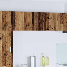 Berkfield Hanging Cabinet 2 pcs Old Wood and White 50 x 31 x 40 cm