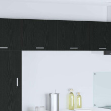 Berkfield Hanging Cabinet 2 pcs Black Oak and White 50 x 31 x 40 cm