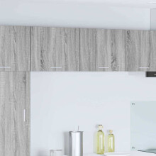 Berkfield Hanging Cabinet 2 pcs Grey Sonoma and White 50 x 31 x 40 cm