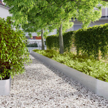 Berkfield Lawn Edgings 10 pcs 25x103 cm Galvanised Steel