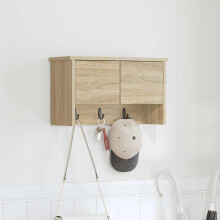 Berkfield Wall-Mounted Coat Rack with Shelf Sonoma Oak 50 x 20 x 30 cm