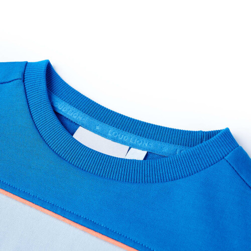 Kids' Sweatshirt Bright Blue and Light Blue 140 2