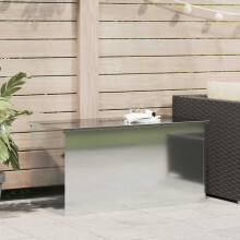 Berkfield Outdoor Storage Box Silver 100 x 50.5 x 50 cm Steel