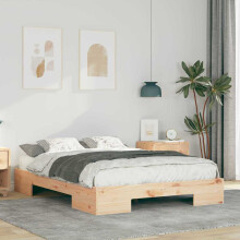 Berkfield Bed Frame Brown 120 x 200 cm