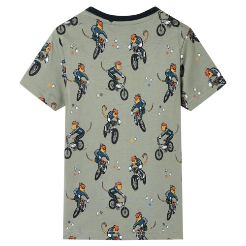 Kids' Pyjamas with Short Sleeves Light Khaki 92 2
