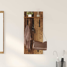 Berkfield Wall-Mounted Coat Rack Old Wood 40 x 10 x 90 cm Engineered wood