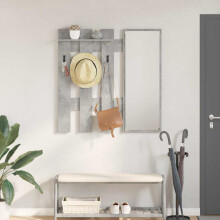 Berkfield Wall-Mounted Coat Rack Concrete Grey 100 x 10 x 100 cm